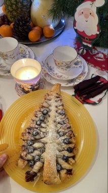 winter mood and elegant decorations for a cozy rest