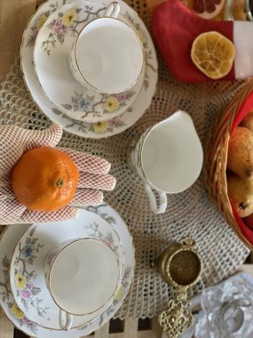 winter mood and elegant decorations for a cozy rest