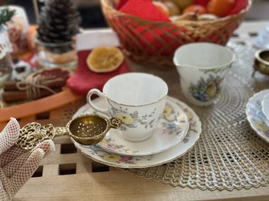 winter mood and elegant decorations for a cozy rest