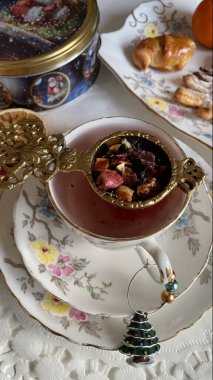 winter mood and elegant decorations for a cozy rest