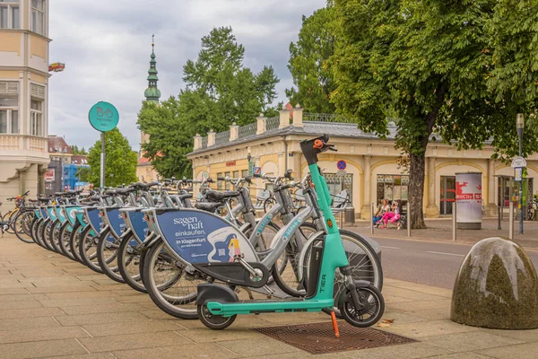 Klagenfurt Austria August 2022 Electric Bike Rental Center Klagenfurt — Photo