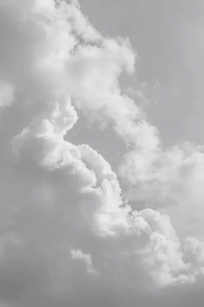 Schöner Himmel Mit Wolken Schwarz Weiß Bild Für Die Sommersaison — Stockfoto