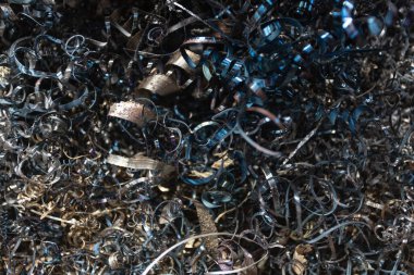 Hurda metal arkaplanı kapat.