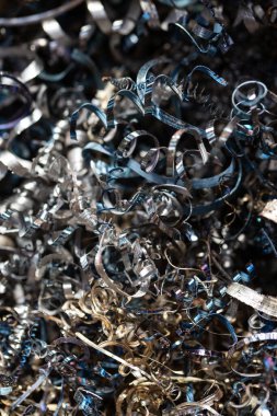Close up of scrap metal background.