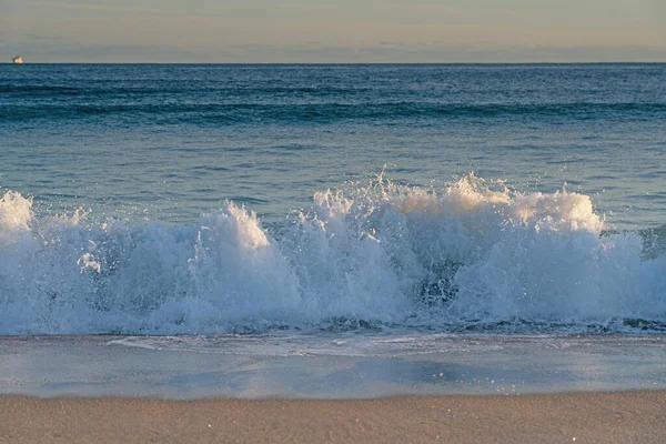 Breaking Waves Background Mount Maunganui Main Beach Tauranga Nouvelle Zélande — Photo