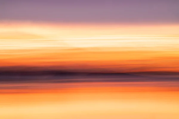 Abstract Coastal Theme Using Long Exposure Intense Color Background Orange — Stock Photo, Image