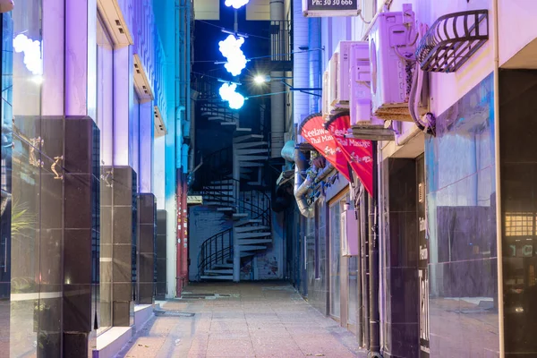 Auckland New Zealand December 2022 View Exchange Lane Night — Fotografia de Stock