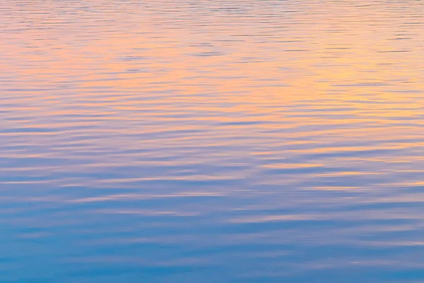 Sunset Colors Reflected Ripples Water Surface — Photo