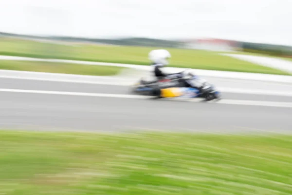 Auckland New Zealand December 2021 Kart Speeding Blur Suburban Streets — Stockfoto