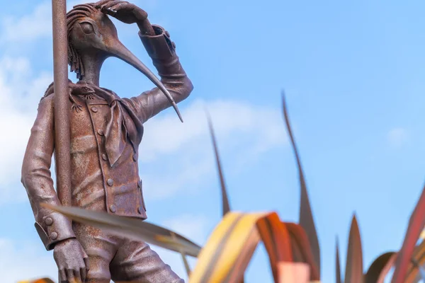 Whakatane Neuseeland Januar 2022 Kiwi Boy Skulptur Von James Pickernell — Stockfoto