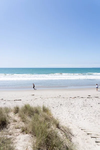 Dunas Areia Mar Papamoa Monte Maunganui — Fotografia de Stock