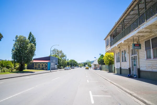 Ruatoria Nya Zeeland Februari 2022 Street Genom Staden Ruatoria Med — Stockfoto