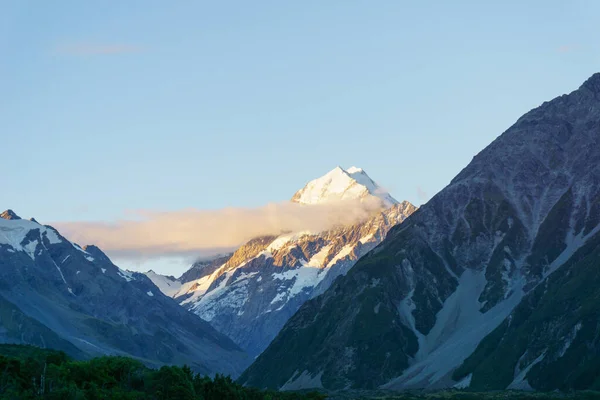 Muntele Cook Prin Versanții Parcului Național Munți Din Alpii Sud — Fotografie, imagine de stoc