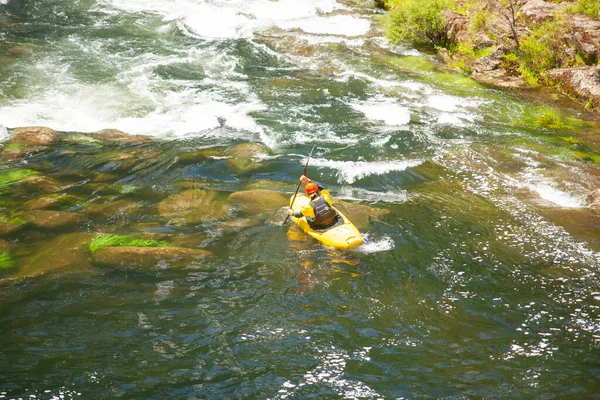 Kayak Solitario Río Wairoa Kayak Tauranga —  Fotos de Stock