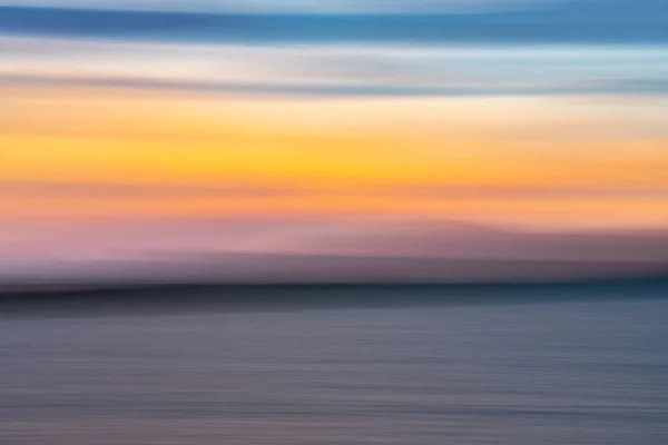 Wybrzeże Tło Wizerunek Zachód Słońca Kolory Wodzie Niebie Nad Horyzontem — Zdjęcie stockowe