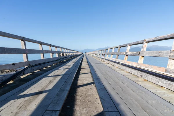 Jackson Bay Neuseeland April 2022 Lange Führende Und Konvergierende Linien — Stockfoto