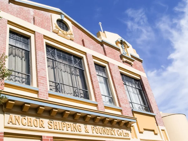 Nelson New Zealand Лютого 2007 Facade Heritage Building Anchor Shipping — стокове фото