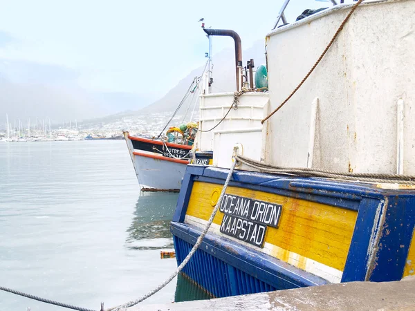 Capetown South Africa August 2007 Stern Bow Moored Commercial Fishing — ストック写真