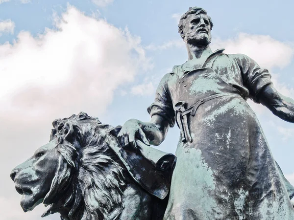 Statue Detail Gift New Zealand Queen Victoria Buckingham Palace London — Stock Photo, Image