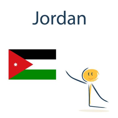 Ürdün bayrağı karakteri. Çocuklara coğrafya ve dünya ülkelerini öğretmek