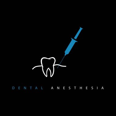 Bir anestezi şirketinin logosu. Dişçilikte anestezi