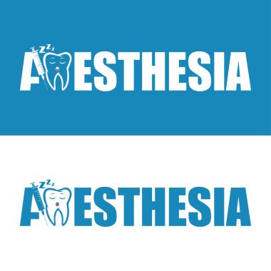 Bir anestezi şirketinin logosu. Dişçilikte anestezi