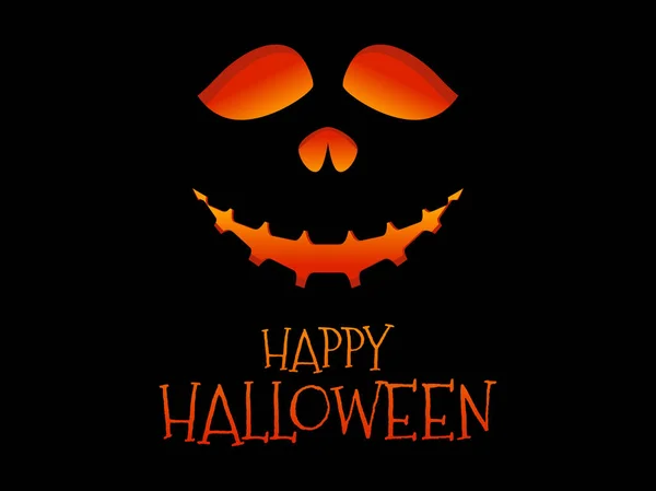 Wesołego Halloween Straszna Twarz Dyni Halloween Jack Latarnia Świecąca Latarnia — Wektor stockowy