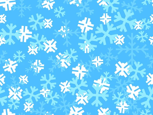 雪花形成无缝图案 落雪了圣诞和新年的雪花线艺术 促销资料和横幅的圣诞设计 矢量说明 — 图库矢量图片