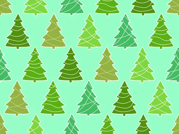 Kerstbomen Naadloos Patroon Kerstontwerp Voor Kerstmis Nieuwjaar Voor Wenskaarten Promotiemateriaal — Stockvector