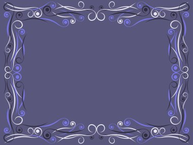 Kıvrımlı Viktorya dönemi çerçevesi. Art Nouveau tarzında bir süs. Klasik dekoratif deco çerçeve. Davetiyeler, el ilanları ve tebrik kartları için bir şablon oluştur. 1920 'lerin biçim Vektör illüstrasyonu