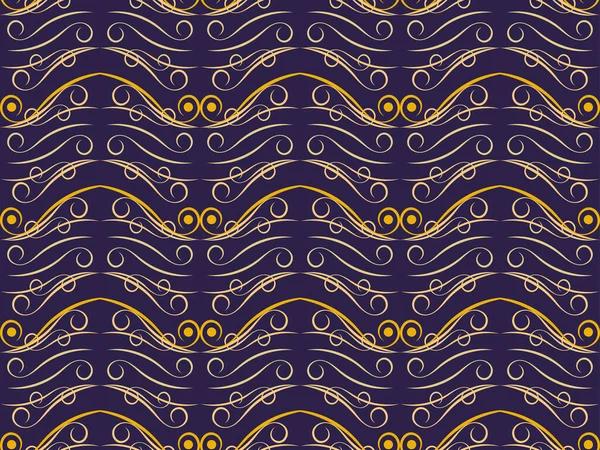 Art Deco Seamless Pattern Swirls Vintage Background Art Nouveau Style — Stock Vector