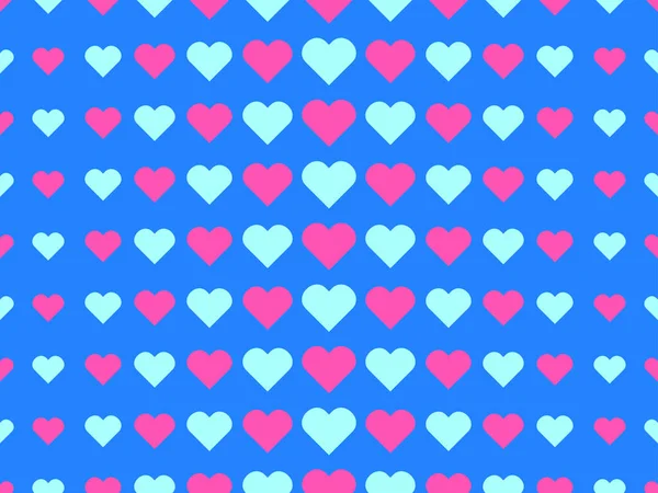 Bezproblémový Vzor Srdcem Pop Art Stylu Šťastný Valentýn Polka Srdce — Stockový vektor