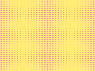 Noktalı, Pop Art kusursuz desen. 1960 'ların pop sanatları. Afişler, posterler ve promosyon ürünleri için tasarım şablonu. Vektör illüstrasyonu