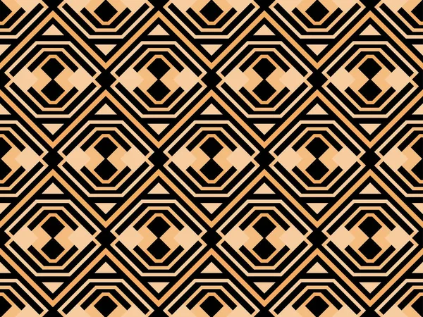 Γεωμετρικό Μοτίβο Χωρίς Ραφή Art Deco Στυλ Χρυσές Γραμμές Μοτίβο — Διανυσματικό Αρχείο
