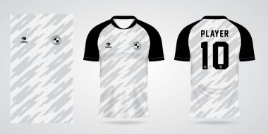 beyaz spor gömlek forma tasarım şablonu