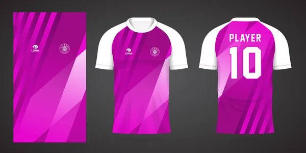 Modèle Conception Maillot Sport Violet — Image vectorielle