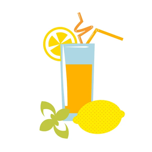 Limonade im Glas — Stockvektor