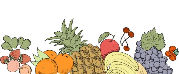 Свежие фрукты — стоковый вектор