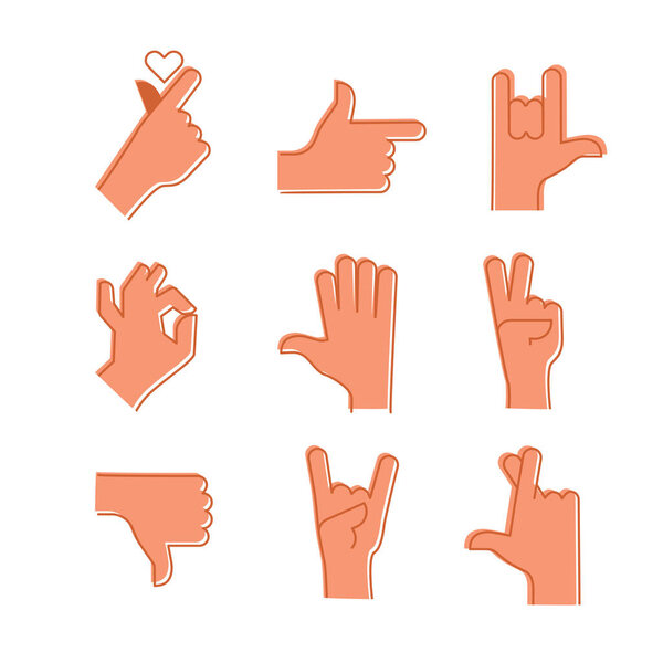 Human hand gestures