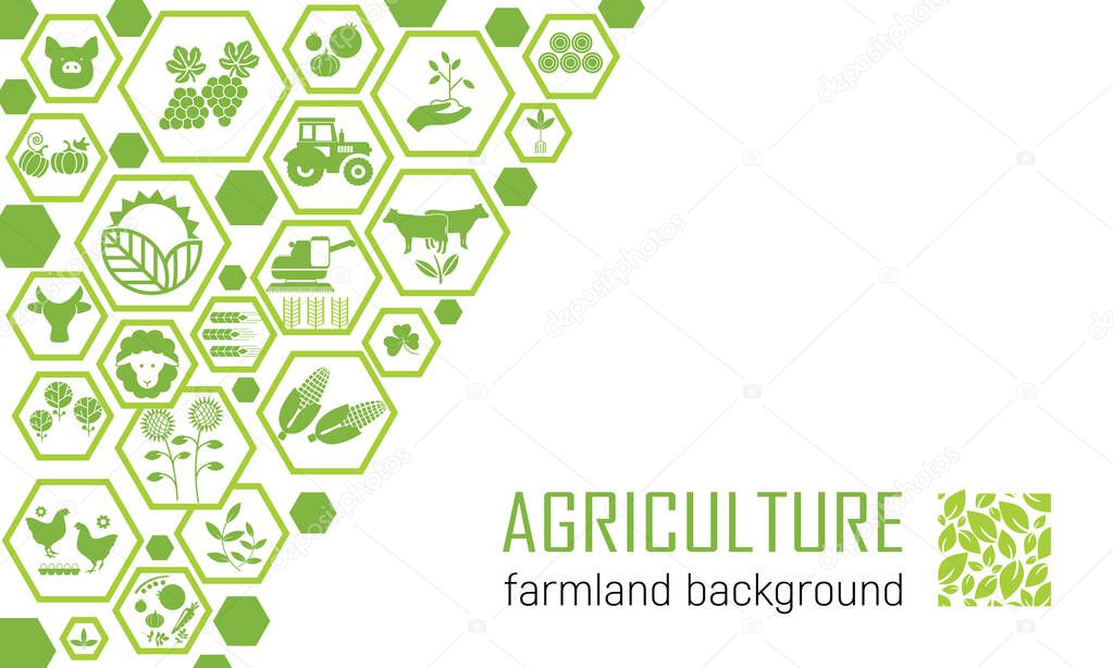 Agricultural banner template