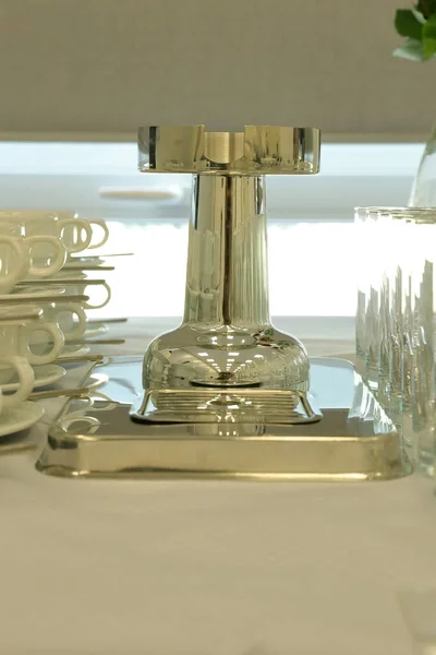 Professional tableware prepared for events and occasional business meetings and family celebrations