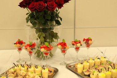 Sweet desserts prepared for events and occasional business and family meetings