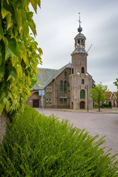 Protestantský Kostel Holandském Městě Stavenisse Provincie Zeeland — Stock fotografie