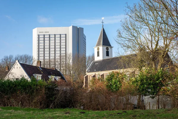 Eglise Saint Pierre Xviie Siècle Dans Ancien Village Sloterdijk Maintenant — Photo