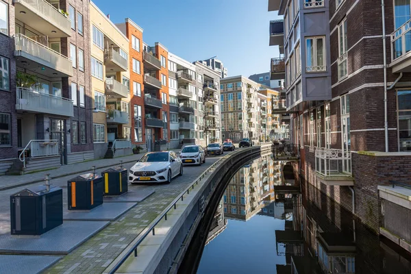 2022年3月5日 北荷兰 位于阿姆斯特丹郊区迪门市的具有独特建筑的现代杜奇社区 命名为荷兰公园 — 图库照片