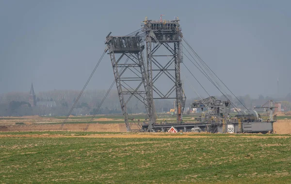 Itzerath Almanya 2022 Garzweiler Kahverengi Kömür Madenindeki Büyük Kazı Alanı — Stok fotoğraf