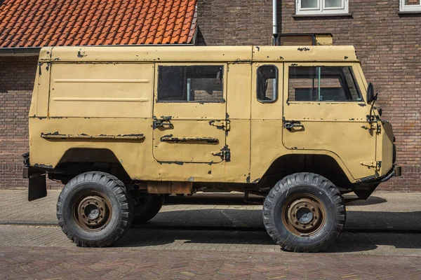 Breda North Brabant Netherlands 2022 Vintage Military Vehicle Volvo Cross — стокове фото