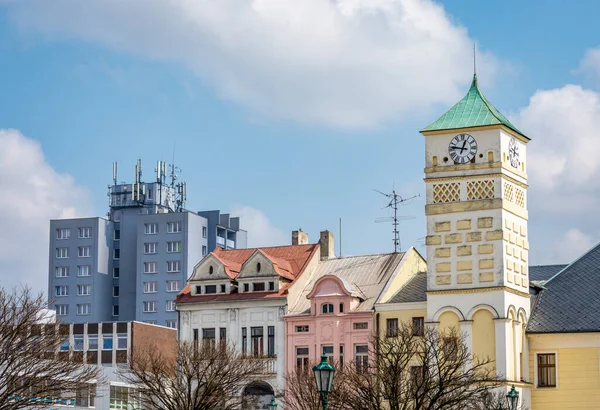 Historiska Byggnader Vid Masaryk Torget Staden Karvina Mähren Schlesien Tjeckien — Stockfoto