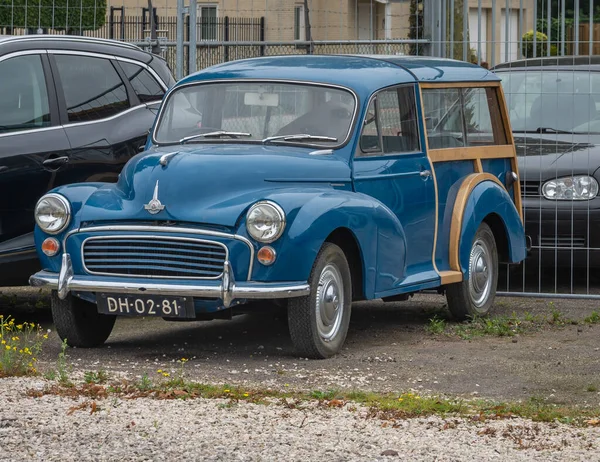 Oss Nordbrabant Niederlande 2021 Oldtimer Morris Minor 1000 Traveller Baujahr — Stockfoto