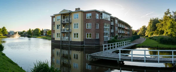Rotterdam Olanda Meridionale Paesi Bassi 2022 Panorama Del Quartiere Moderno — Foto Stock